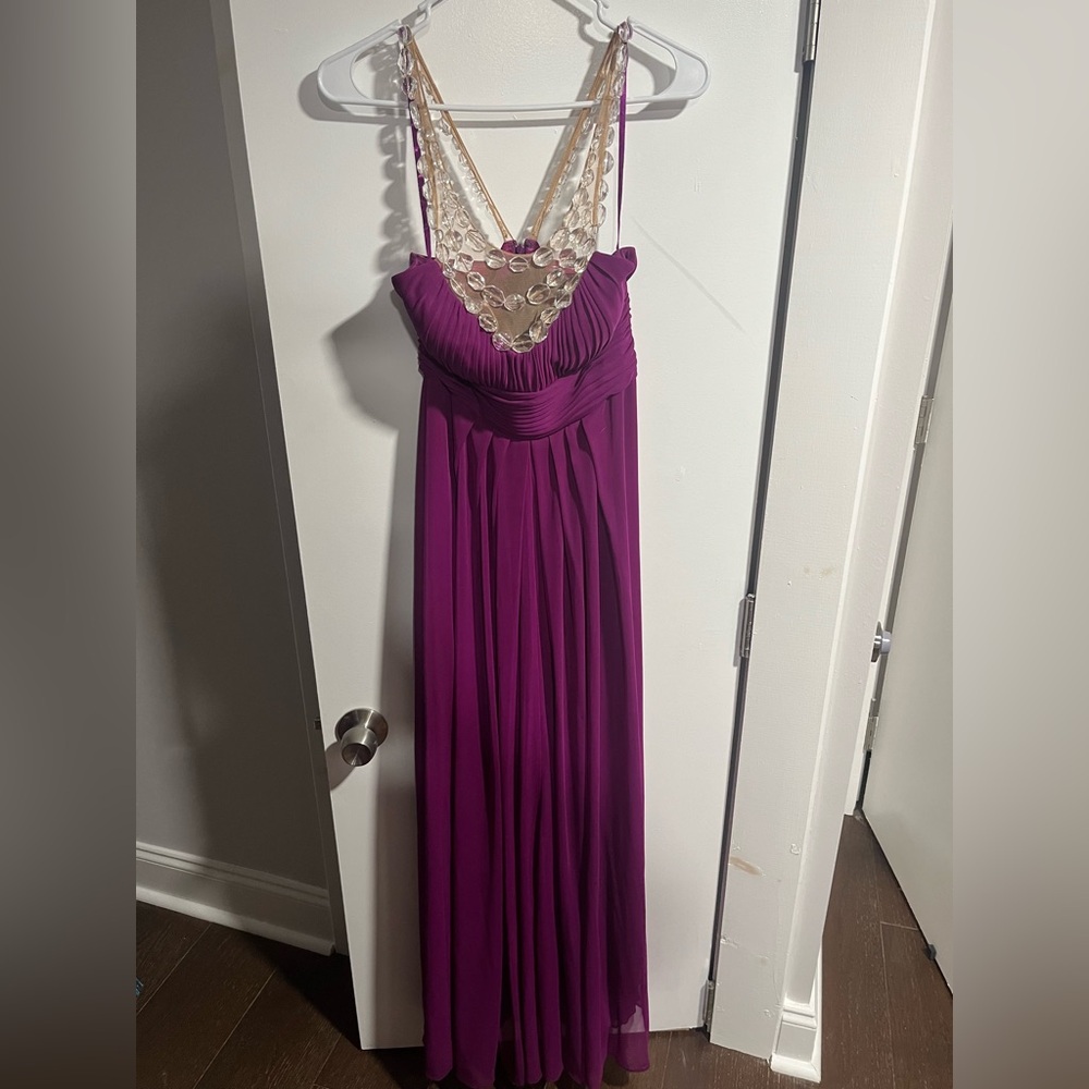 Aqua evening dress